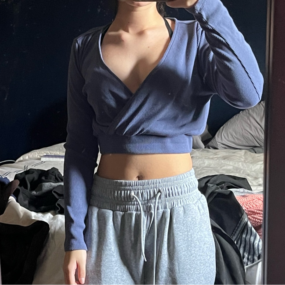 Purple crop top